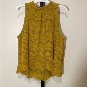 Love, Fire Lace Sleeveless Top